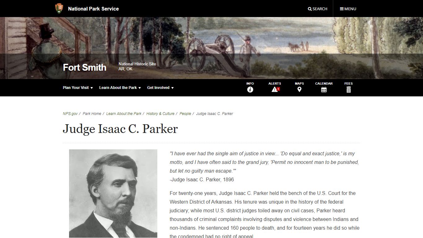 Judge Isaac C. Parker - Fort Smith National Historic Site (U.S ...
